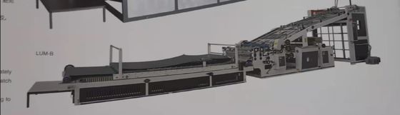 Szybkobieżna automatyczna maszyna do laminowania fletów Konstrukcja wałka Łatwe czyszczenie